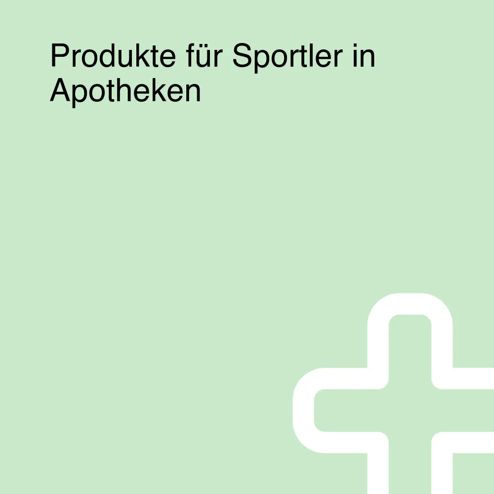 Produkte für Sportler in Apotheken