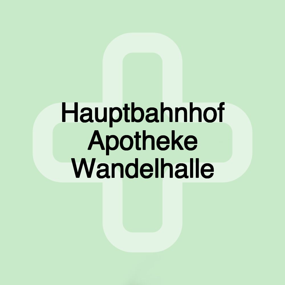 Hauptbahnhof Apotheke Wandelhalle