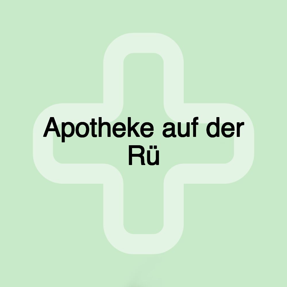 Apotheke auf der Rü