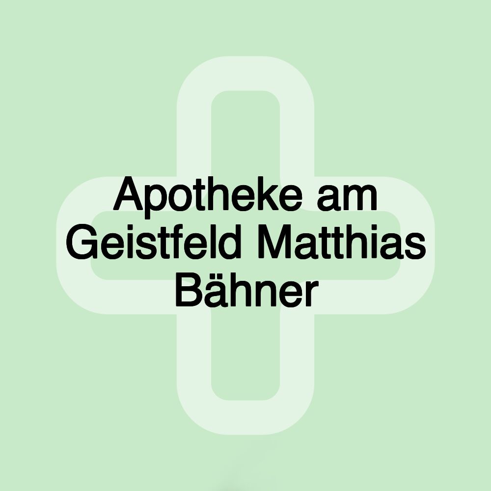 Apotheke am Geistfeld Matthias Bähner