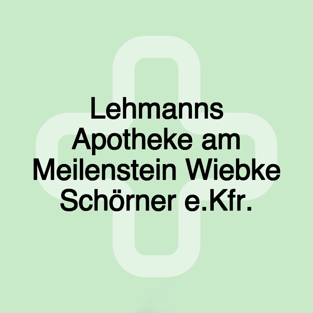 Lehmanns Apotheke am Meilenstein Wiebke Schörner e.Kfr.