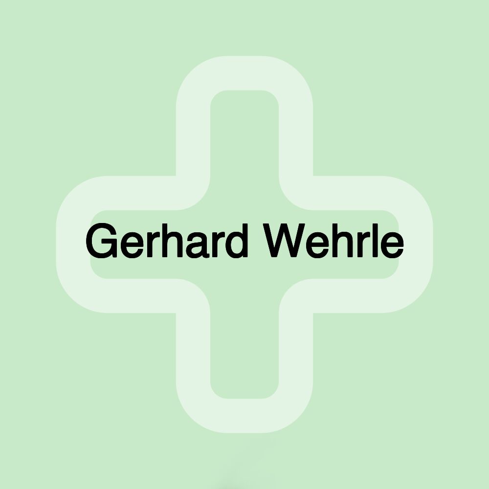 Gerhard Wehrle