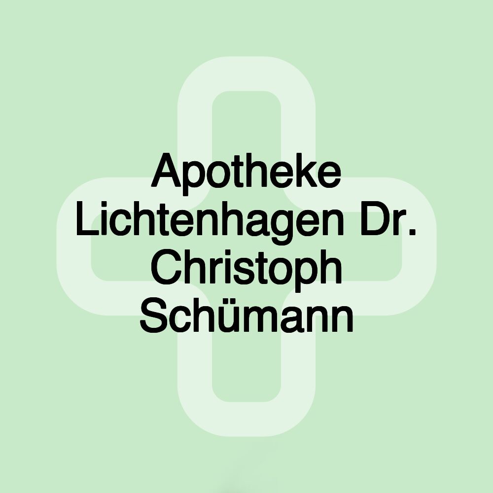 Apotheke Lichtenhagen Dr. Christoph Schümann