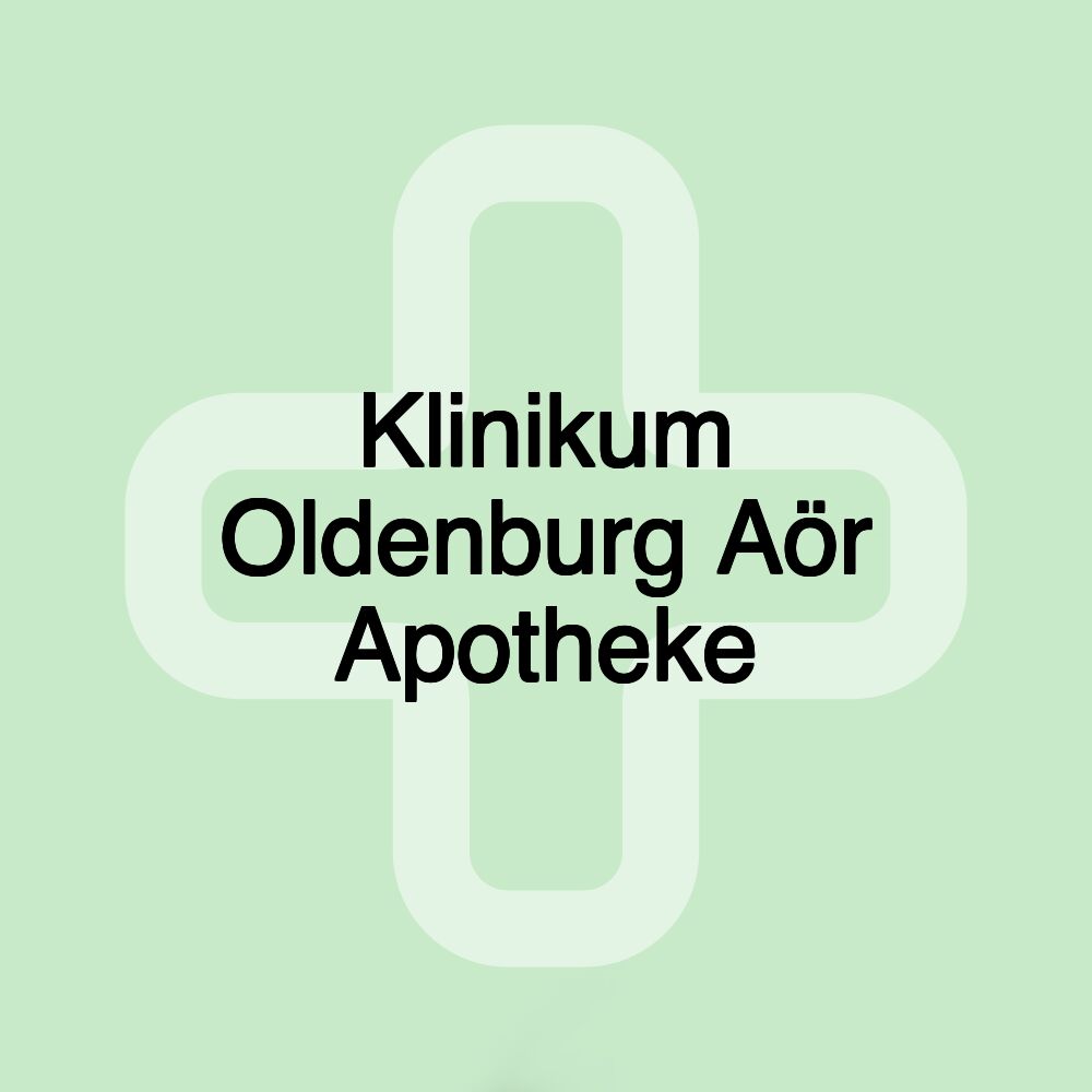 Klinikum Oldenburg Aör Apotheke