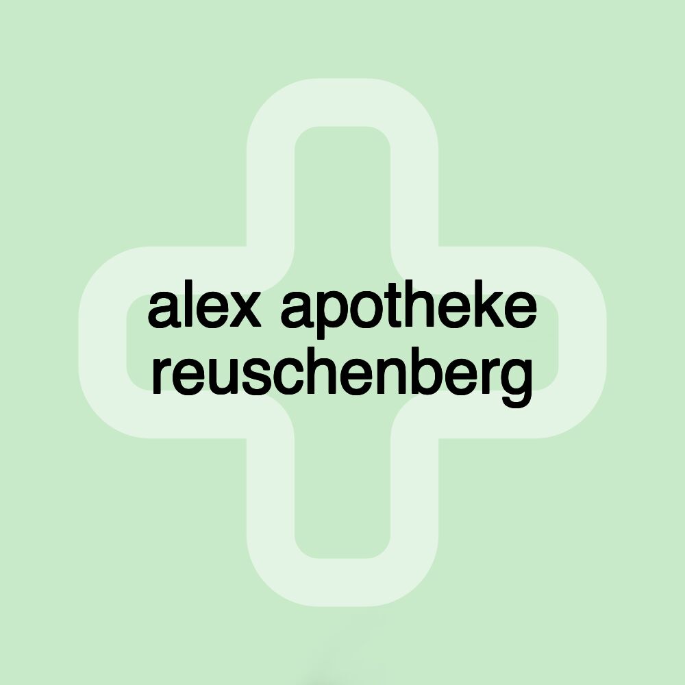 alex apotheke reuschenberg