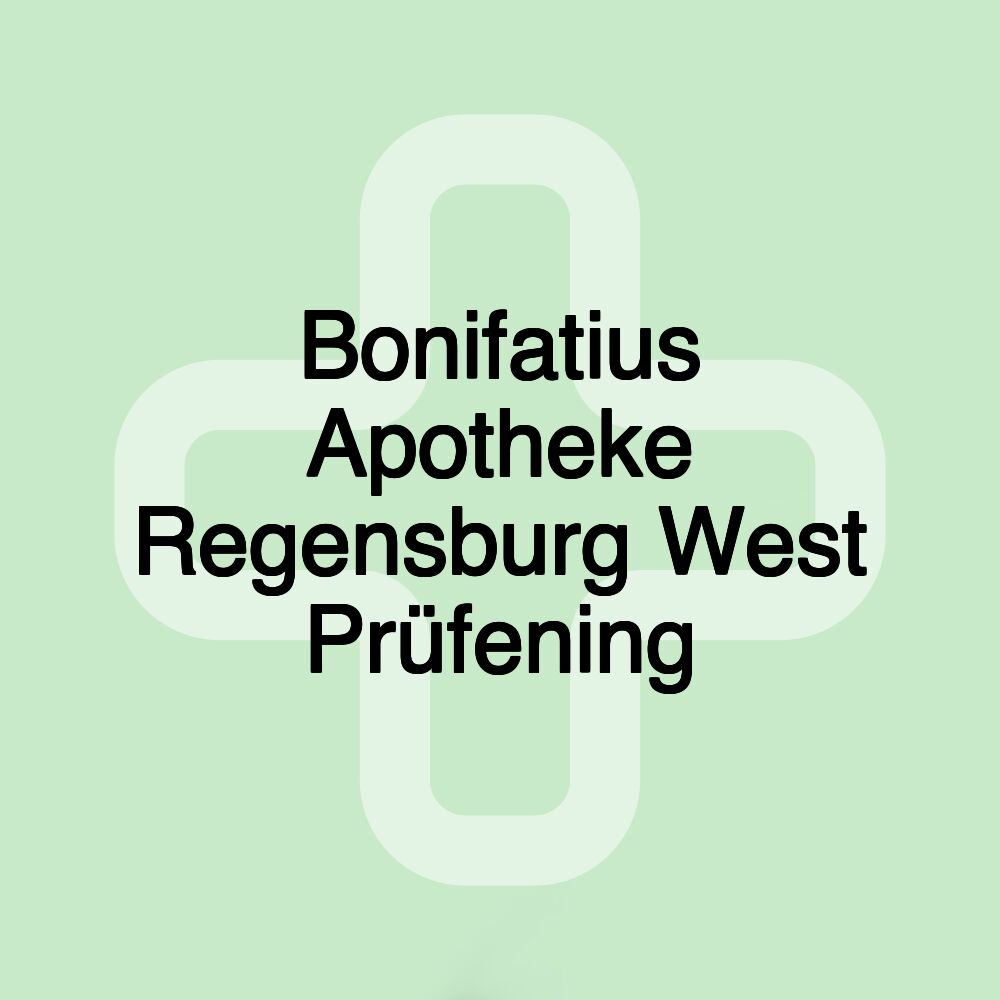 Bonifatius Apotheke Regensburg West Prüfening