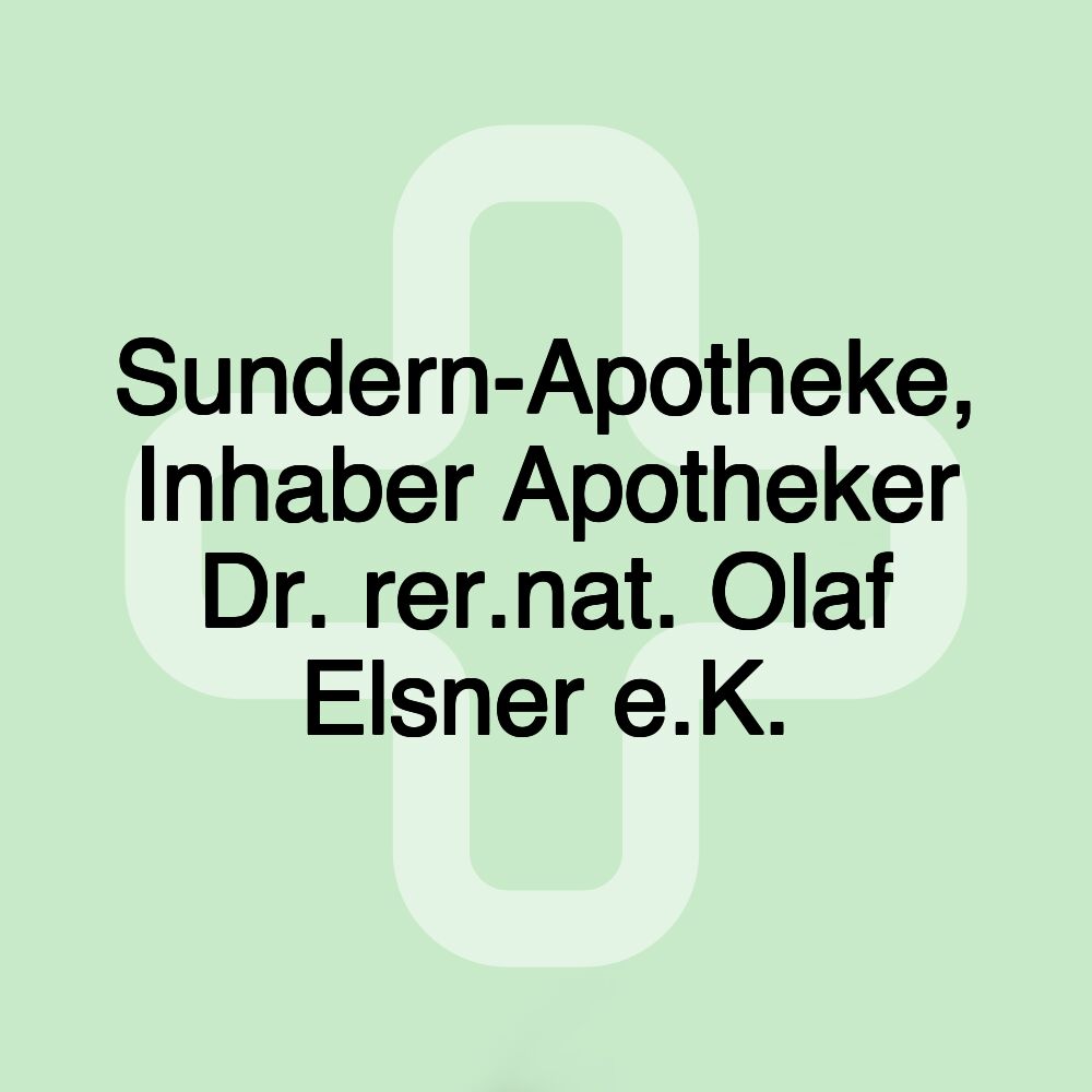 Sundern-Apotheke, Inhaber Apotheker Dr. rer.nat. Olaf Elsner e.K.