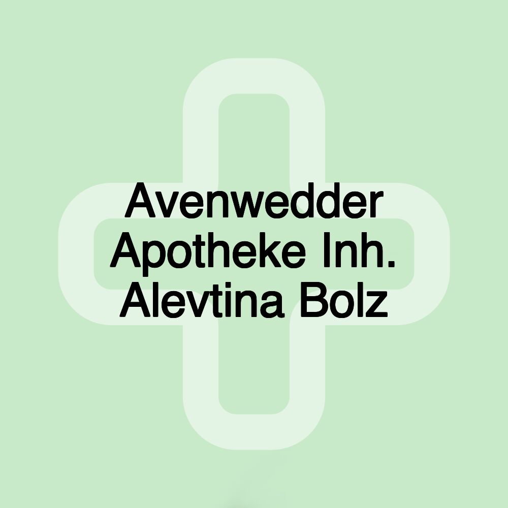 Avenwedder Apotheke Inh. Alevtina Bolz