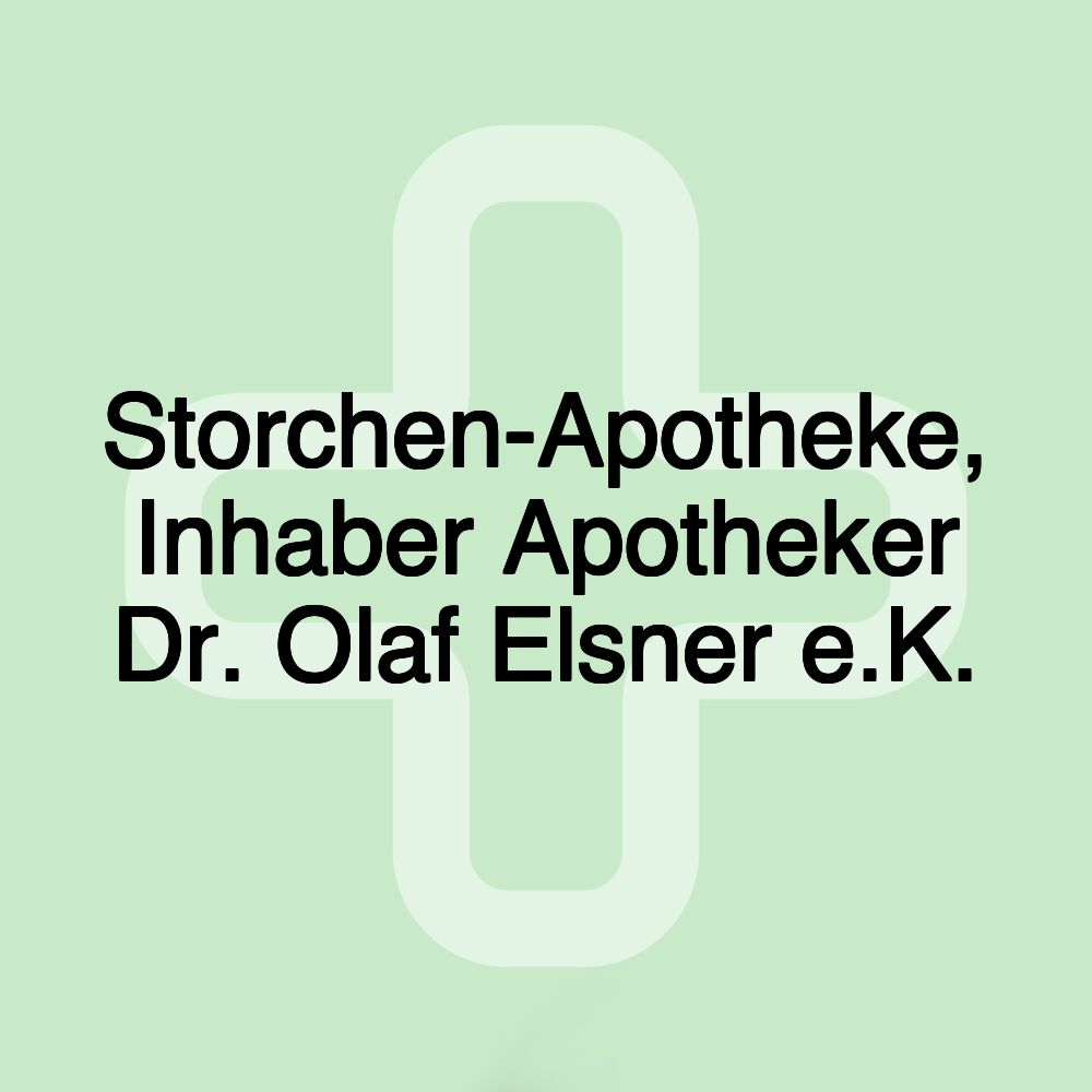 Storchen-Apotheke, Inhaber Apotheker Dr. Olaf Elsner e.K.