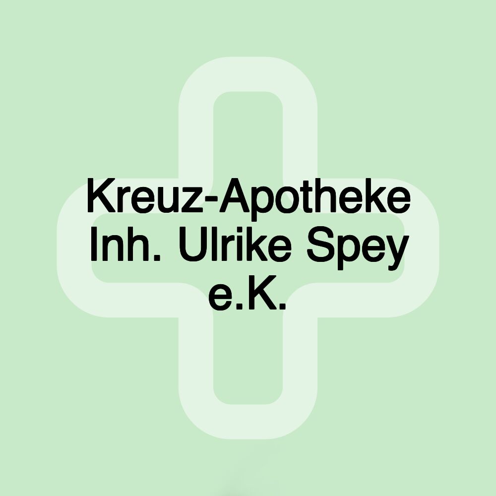 Kreuz-Apotheke Inh. Ulrike Spey e.K.