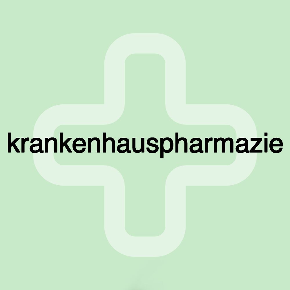 krankenhauspharmazie