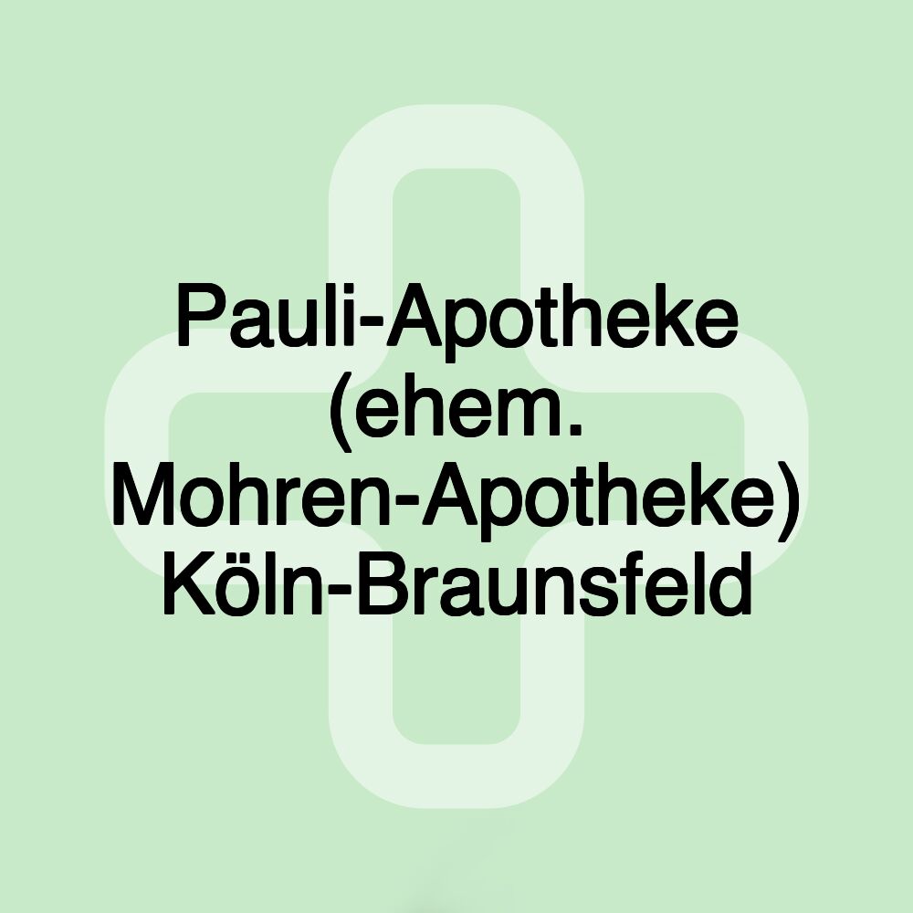 Pauli-Apotheke (ehem. Mohren-Apotheke) Köln-Braunsfeld