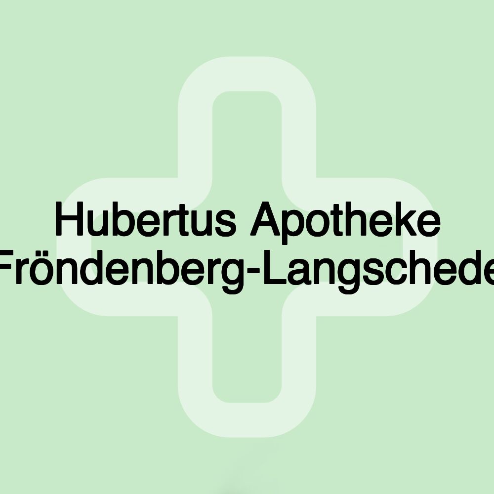 Hubertus Apotheke Fröndenberg-Langschede