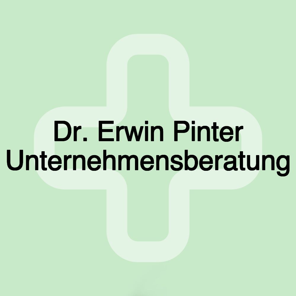 Dr. Erwin Pinter Unternehmensberatung