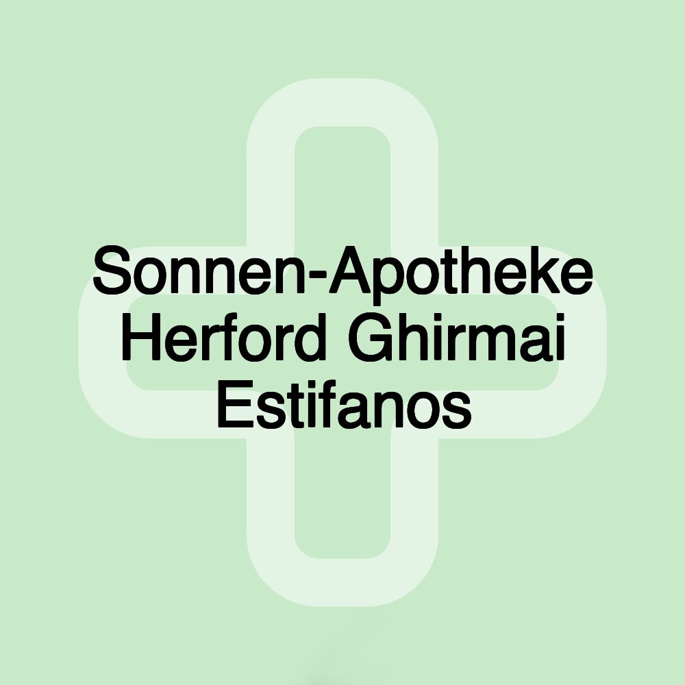 Sonnen-Apotheke Herford Ghirmai Estifanos