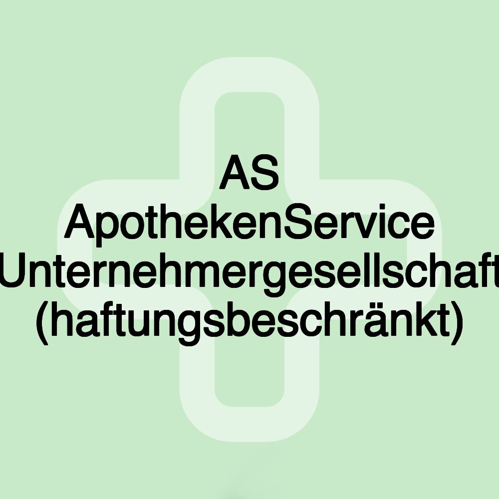 AS ApothekenService Unternehmergesellschaft (haftungsbeschränkt)