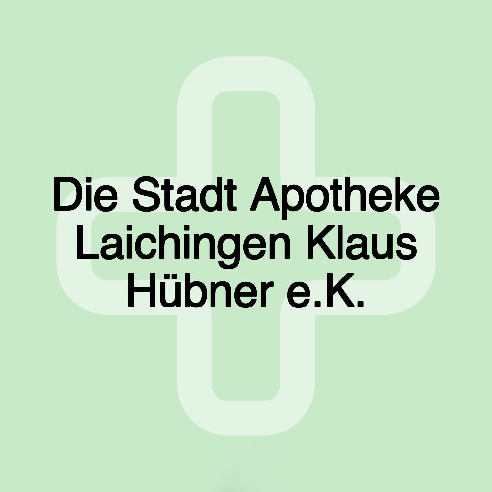 Die Stadt Apotheke Laichingen Klaus Hübner e.K.