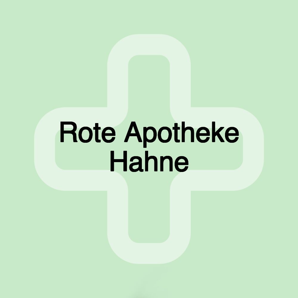 Rote Apotheke Hahne