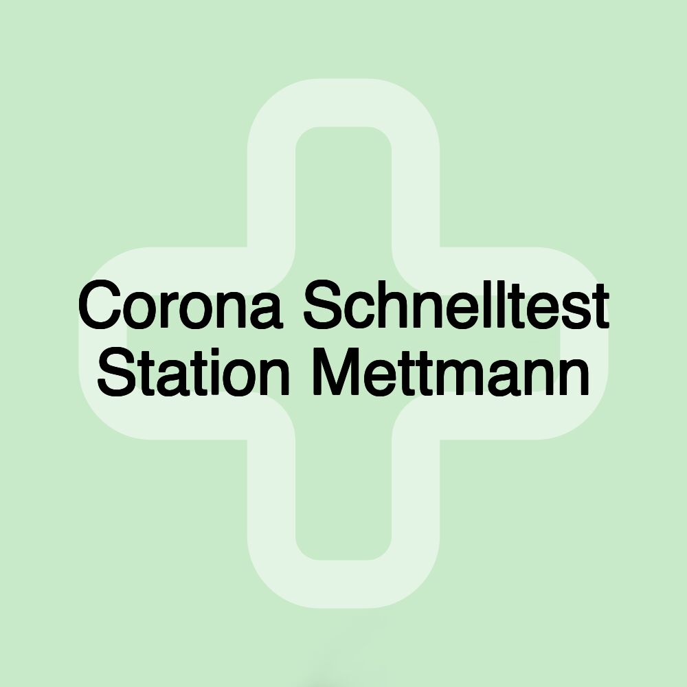 Corona Schnelltest Station Mettmann