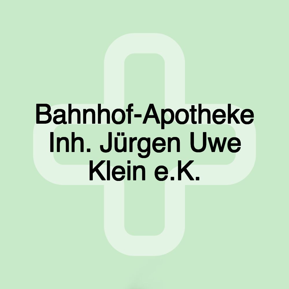 Bahnhof-Apotheke Inh. Jürgen Uwe Klein e.K.