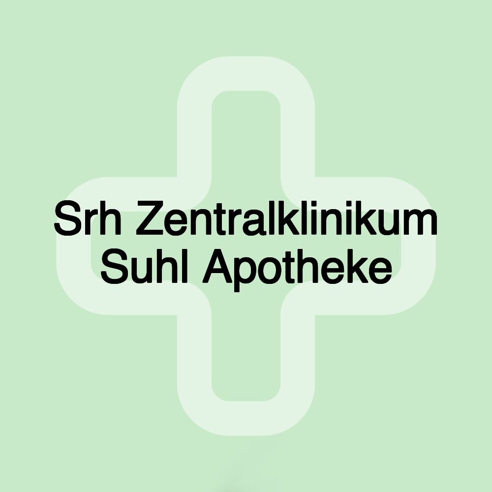 Srh Zentralklinikum Suhl Apotheke