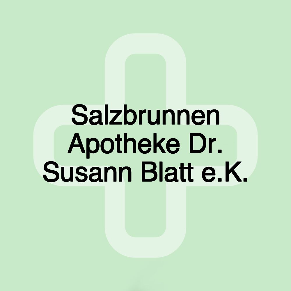 Salzbrunnen Apotheke Dr. Susann Blatt e.K.