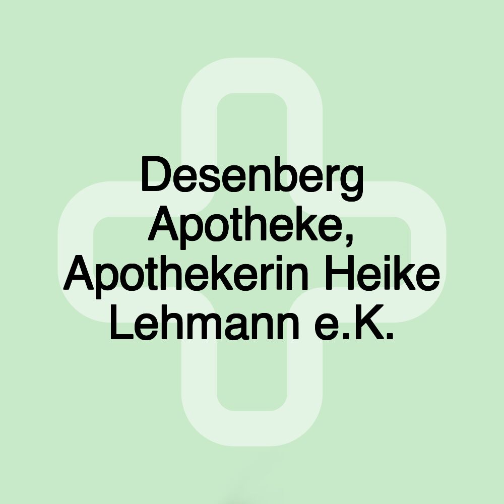 Desenberg Apotheke, Apothekerin Heike Lehmann e.K.