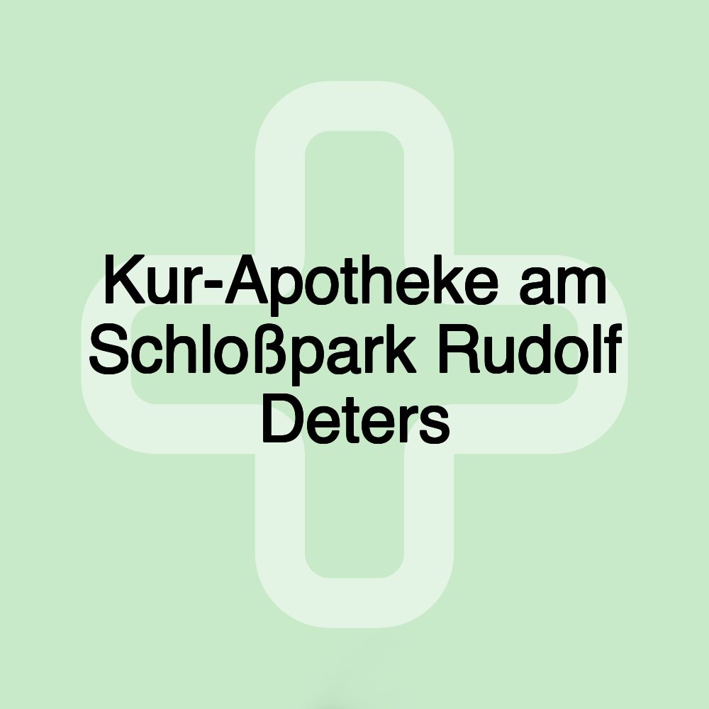 Kur-Apotheke am Schloßpark Rudolf Deters