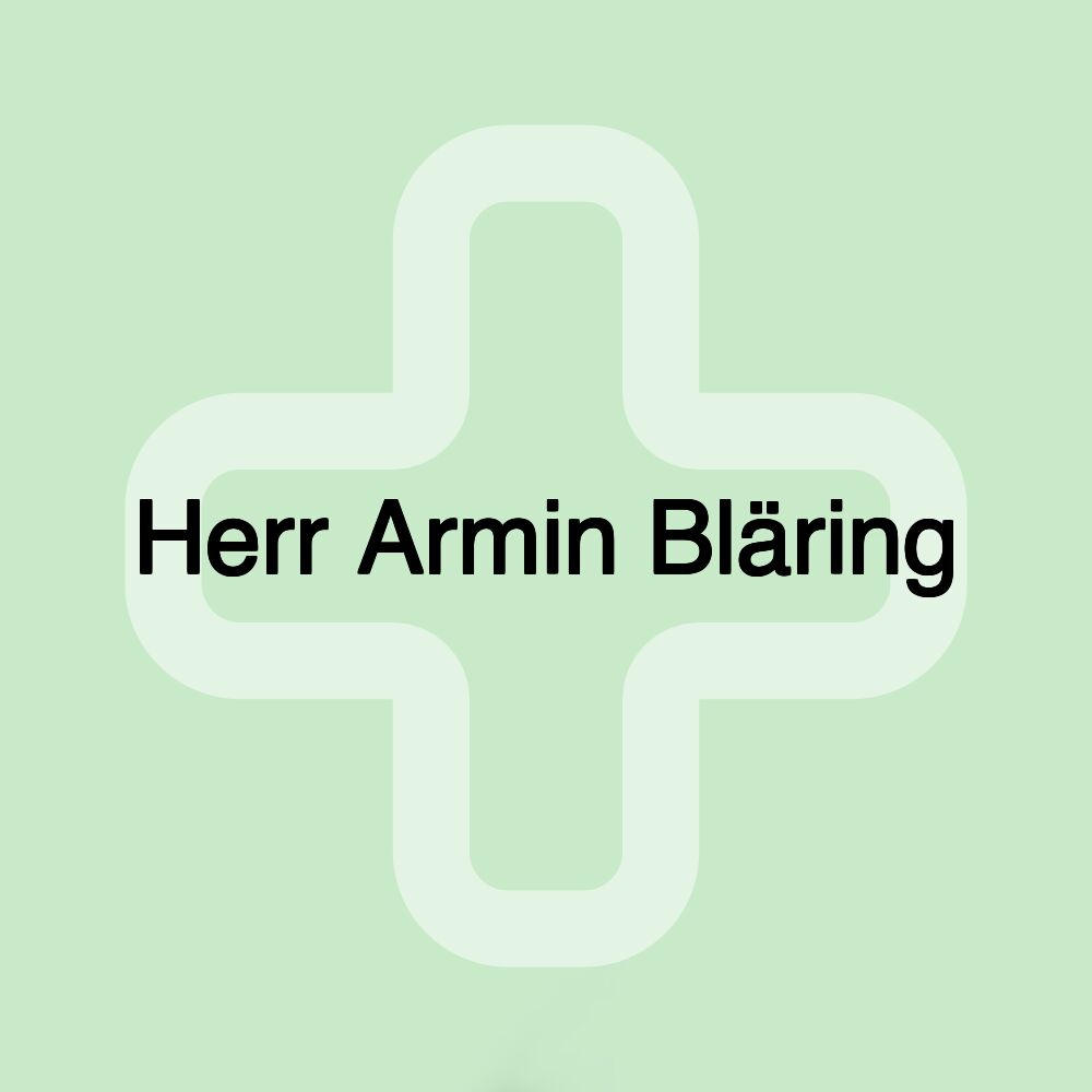 Herr Armin Bläring