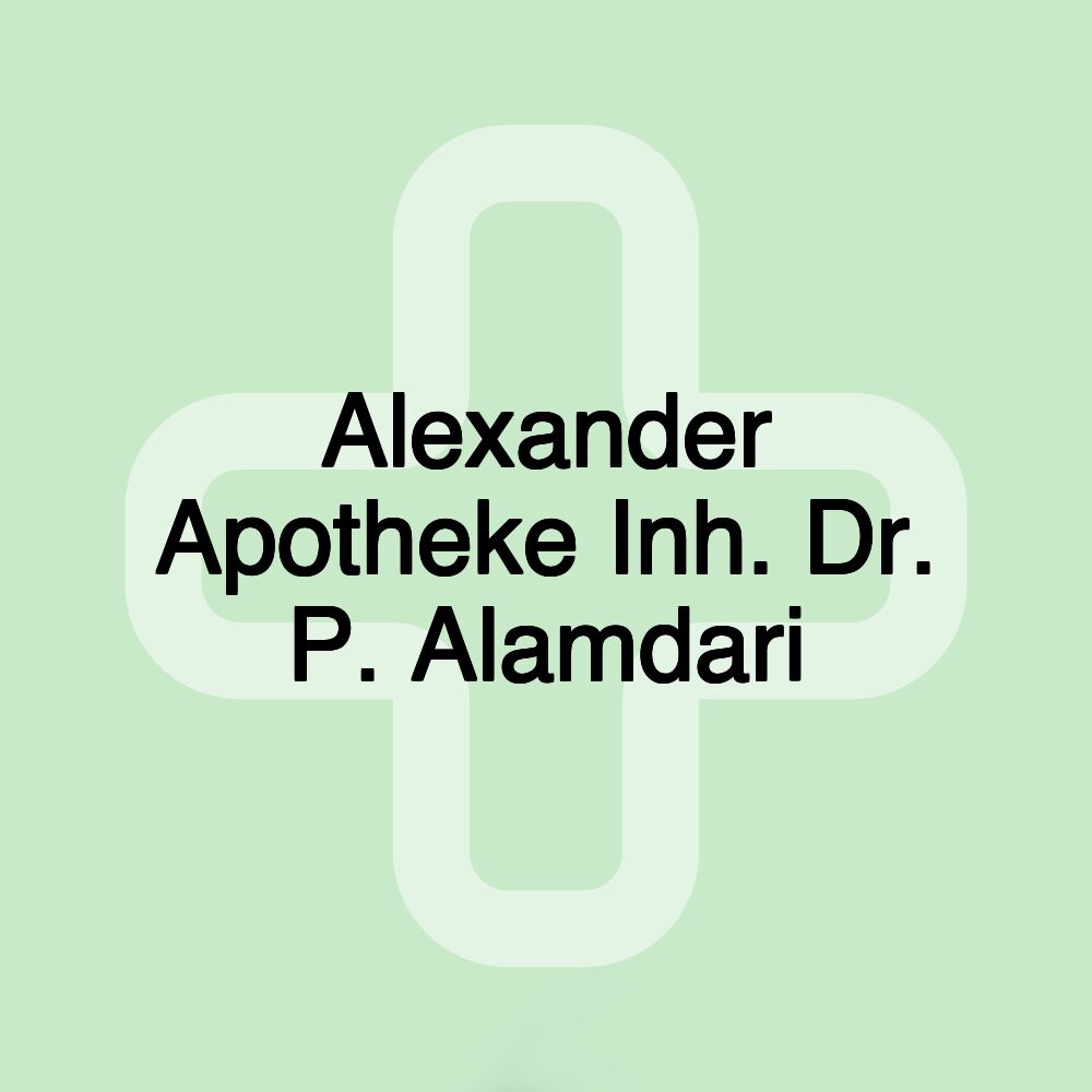 Alexander Apotheke Inh. Dr. P. Alamdari