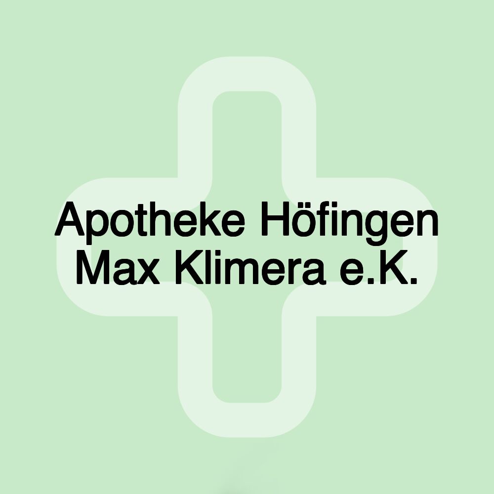 Apotheke Höfingen Max Klimera e.K.