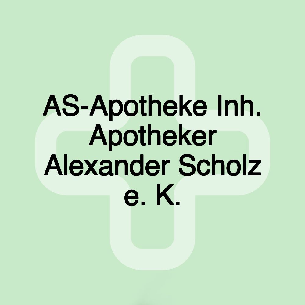 AS-Apotheke Inh. Apotheker Alexander Scholz e. K.