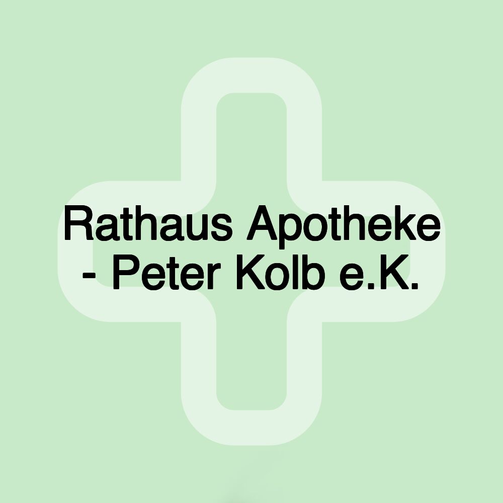 Rathaus Apotheke - Peter Kolb e.K.