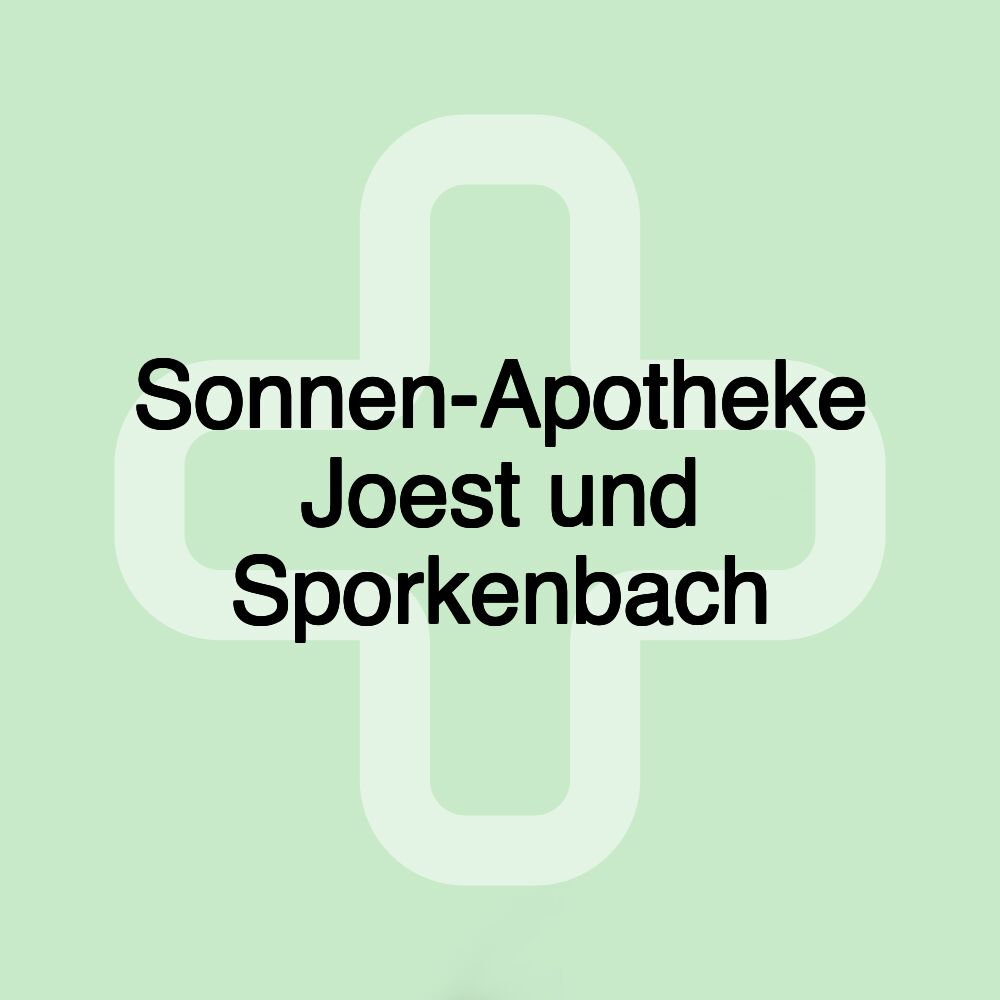 Sonnen-Apotheke Joest und Sporkenbach