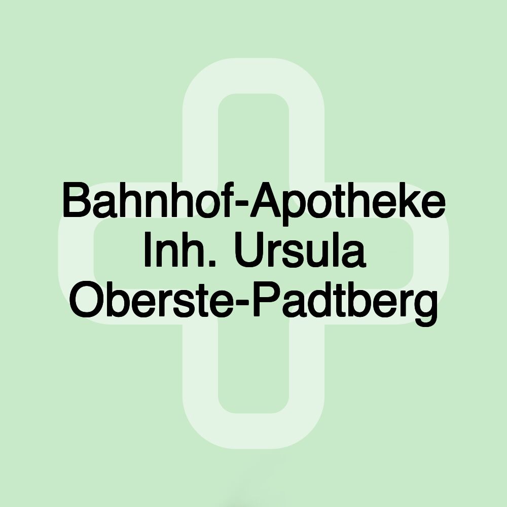 Bahnhof-Apotheke Inh. Ursula Oberste-Padtberg