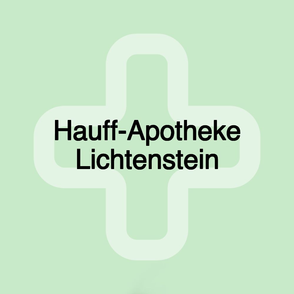 Hauff-Apotheke Lichtenstein