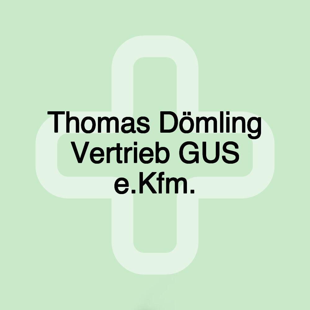 Thomas Dömling Vertrieb GUS e.Kfm.