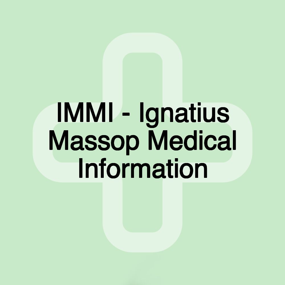 IMMI - Ignatius Massop Medical Information