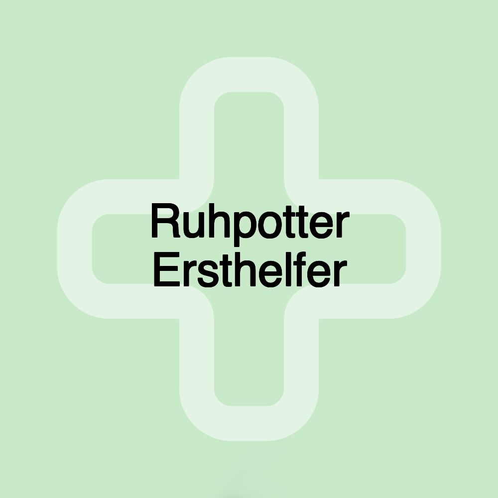 Ruhpotter Ersthelfer