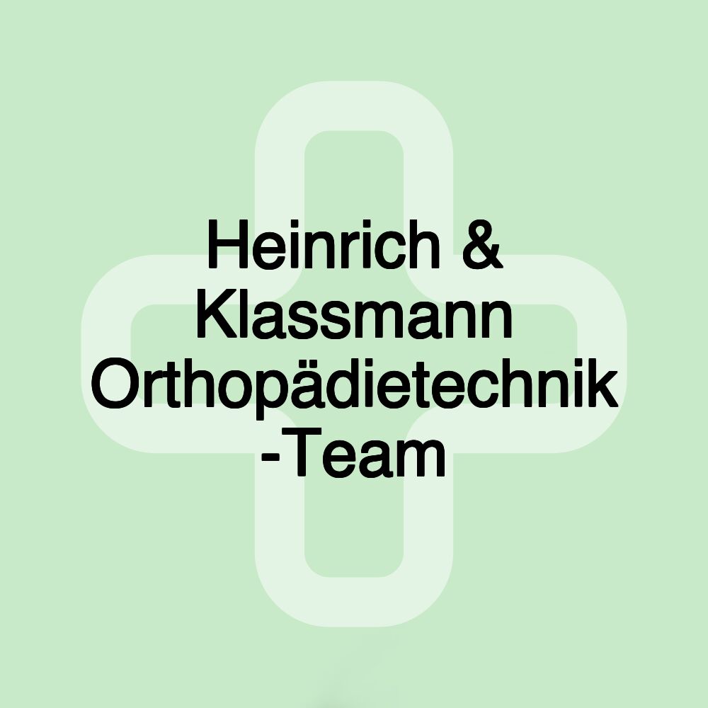 Heinrich & Klassmann Orthopädietechnik -Team