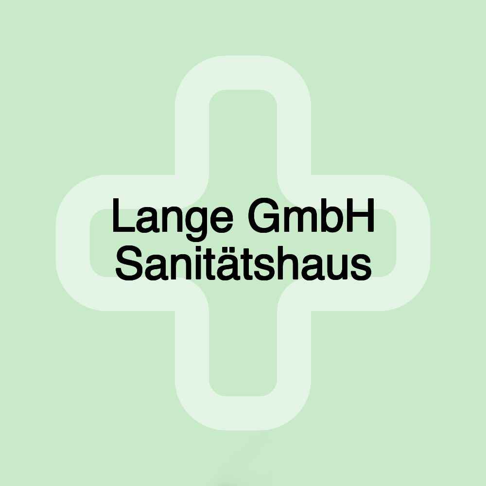 Lange GmbH Sanitätshaus