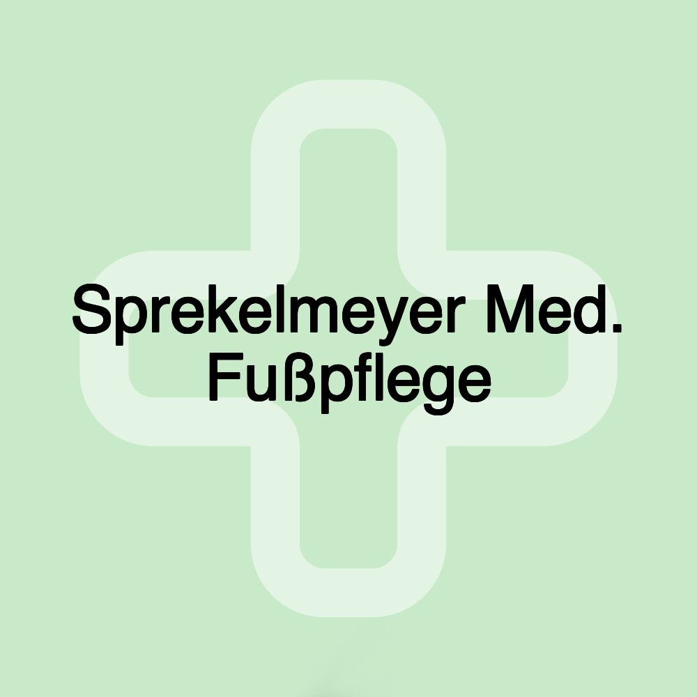 Sprekelmeyer Med. Fußpflege