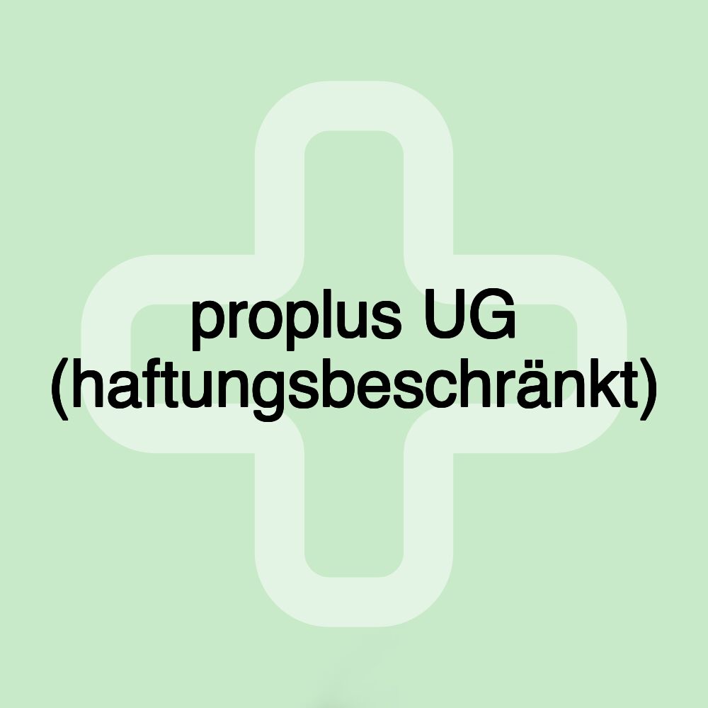 proplus UG (haftungsbeschränkt)