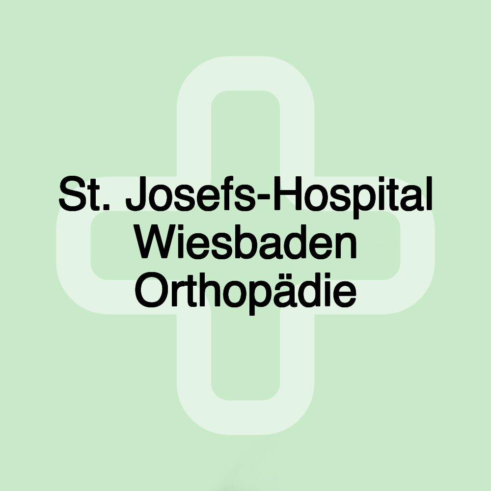 St. Josefs-Hospital Wiesbaden Orthopädie