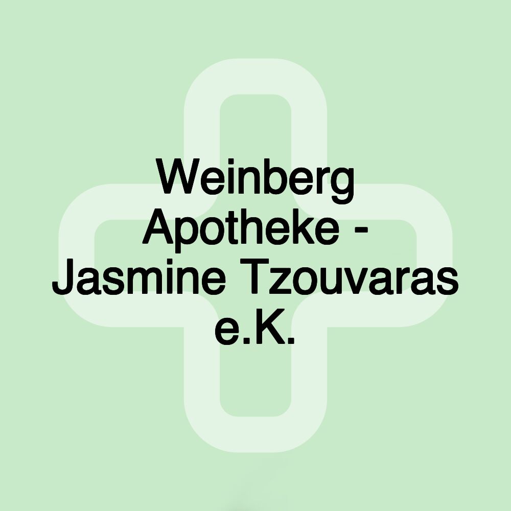 Weinberg Apotheke - Jasmine Tzouvaras e.K.