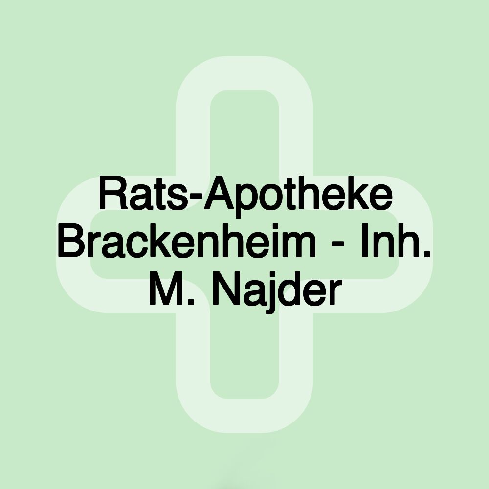 Rats-Apotheke Brackenheim - Inh. M. Najder