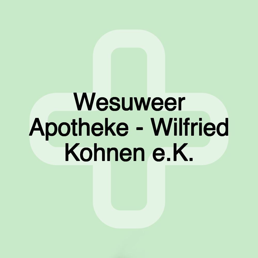 Wesuweer Apotheke - Wilfried Kohnen e.K.