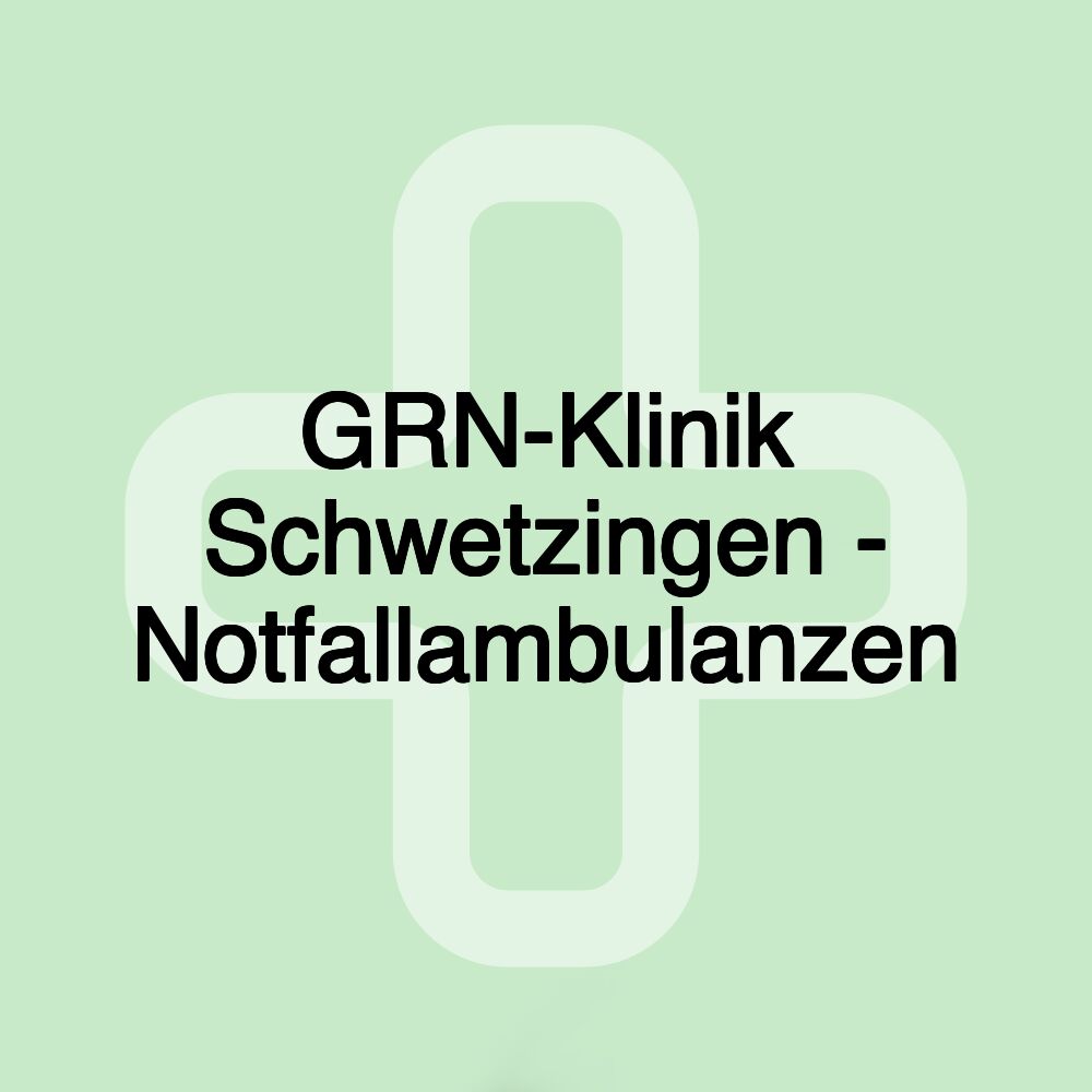 GRN-Klinik Schwetzingen - Notfallambulanzen